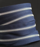 Cierre Cadena de Bronce Niquelado Nº5