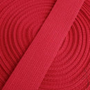 Combo 2 rollos de 25 mts - Cinta Algodón Roja 30 mm